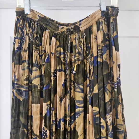 Vintage Tradition Floral Rayon Midi Skirt Size 8 - Picture 3 of 5